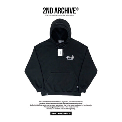 2nd Archive signature logo hoodie, casual and stylish