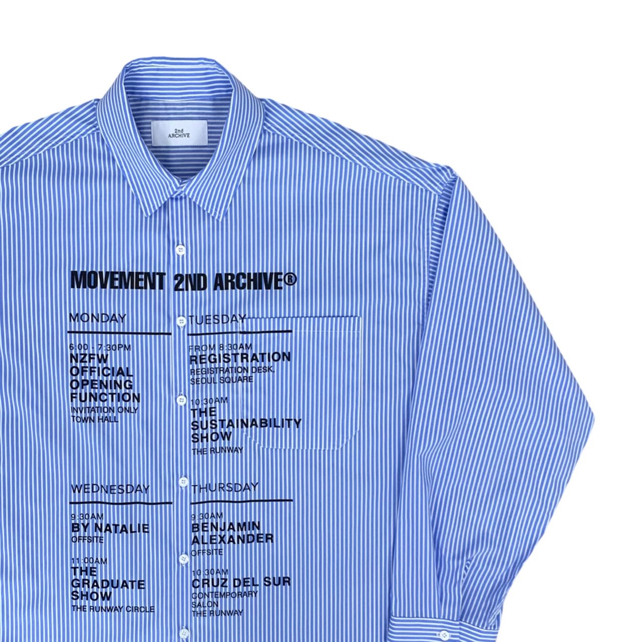 [2nd Archive] Schedule Print Shirt (SAB83)