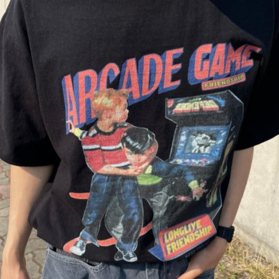 Vintage video game Korean tee, best seller, unisex, 2 colors