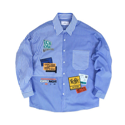 ストライプとラベルパッチが映える2nd Archiveシャツ