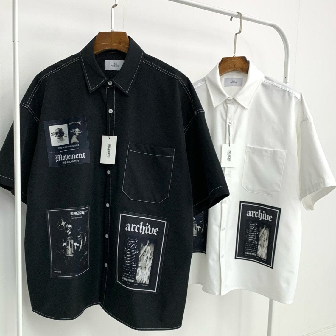 archive y2k kmrii ボタンフライシャツ　サイズ2 2nd Archive] Define Warrior 半袖 シャツ Made in Korea – Hippada