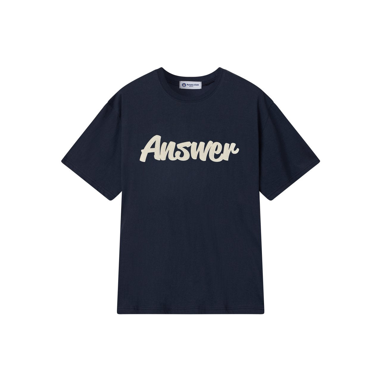 Korean streetwear tee with English print