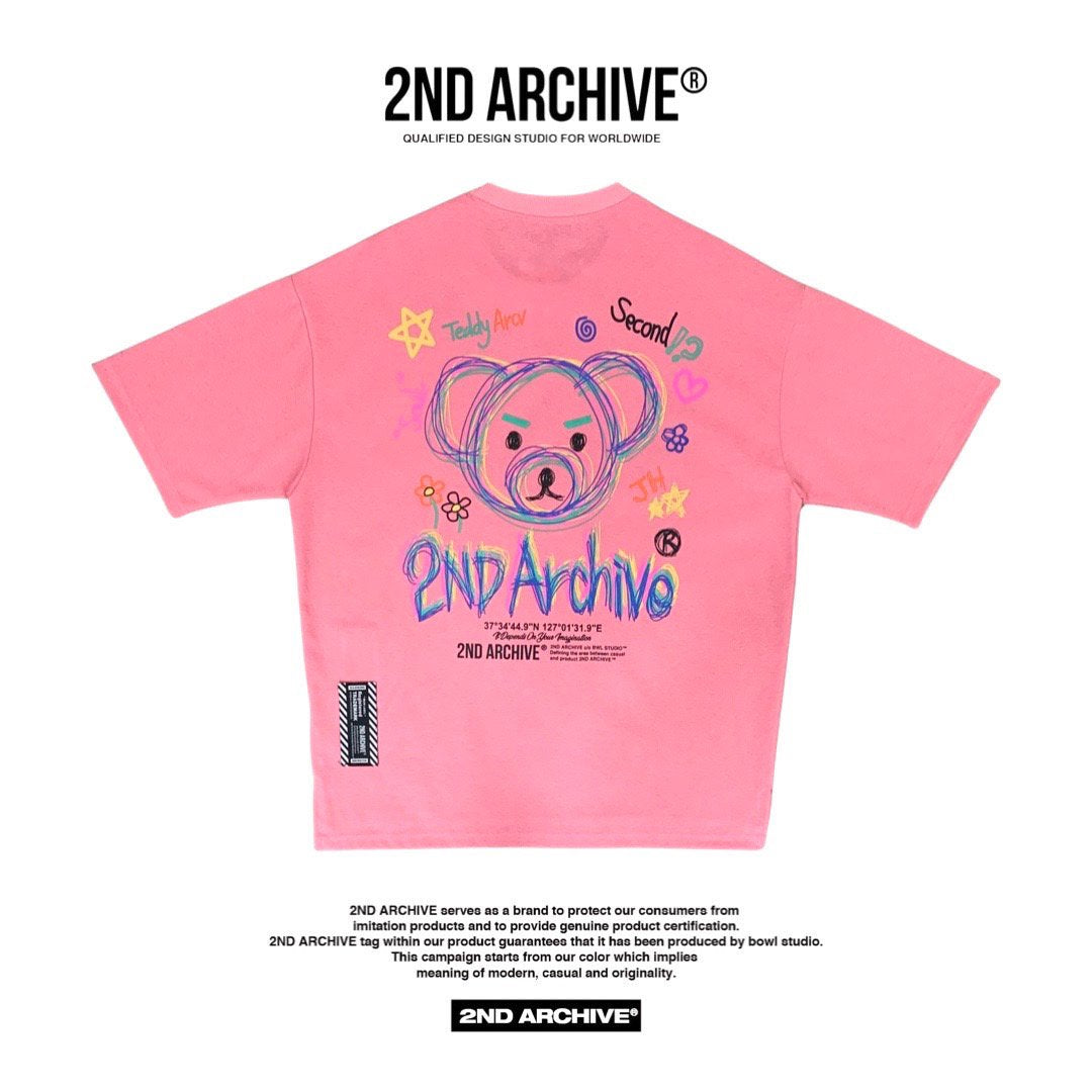 Cute angry bear tee, 2nd Archive fashion.