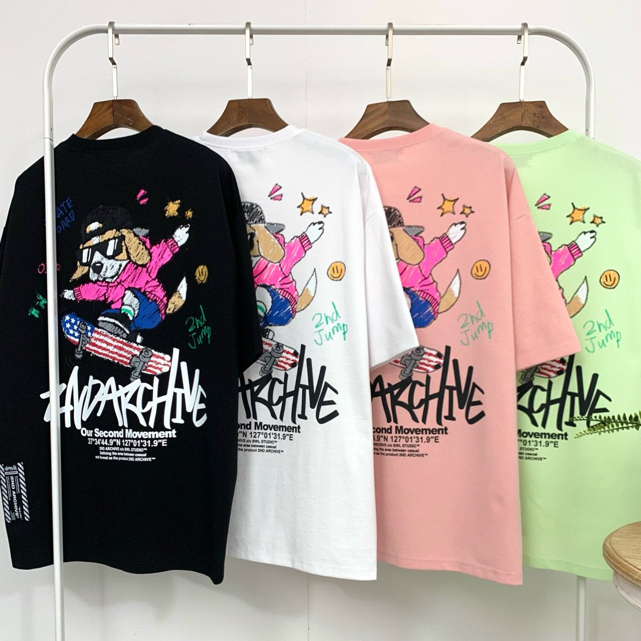 [2nd Archive] Skateboard Beagle T-shirt (SAB125)