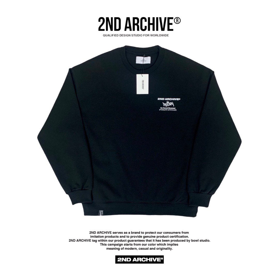 Unisex street style sweater with cool graphics by 2nd Archive