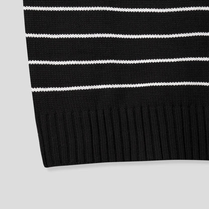 [Rumor] Striped Oversize Knit Elbow Patch Sweater (RB07)