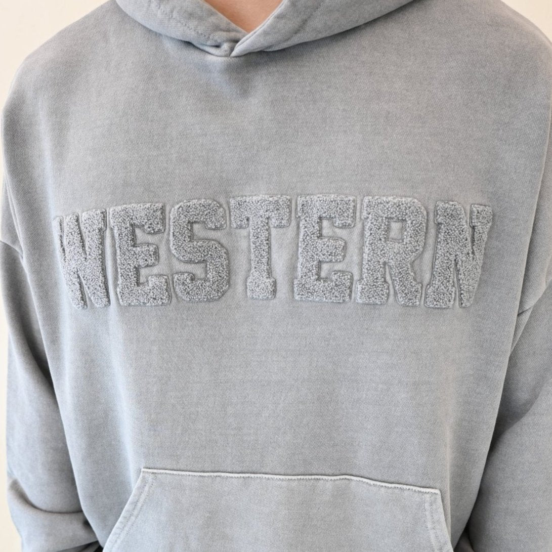 [Potato Club]  "WESTERN" Vintage Pigment Hoodie (PTC14)