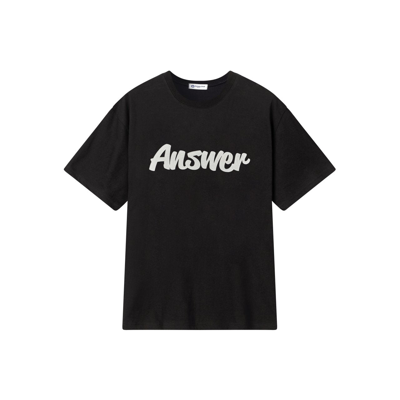 Korean tee with urban design and English text