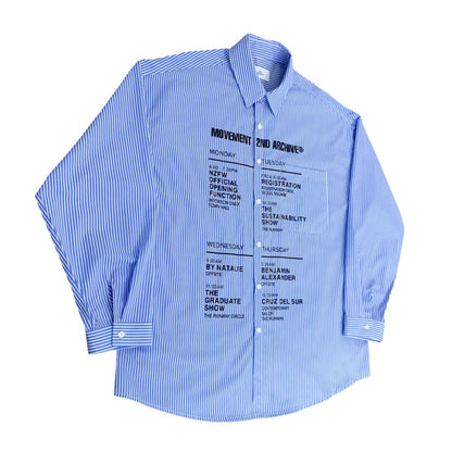 [2nd Archive] Schedule Print Shirt (SAB83)