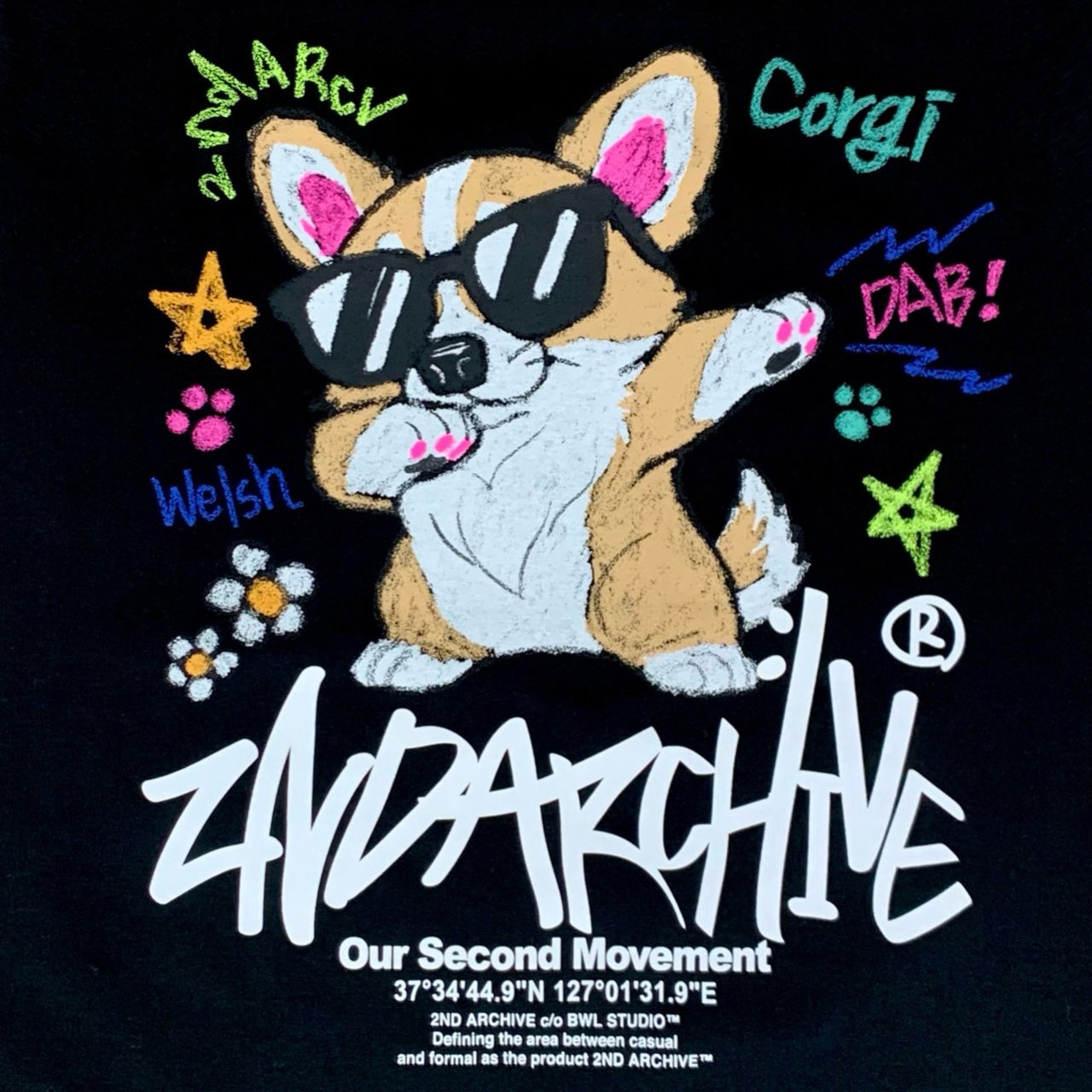 2nd Archive]コーギーダブ ノースリーブTシャツMade in Korea