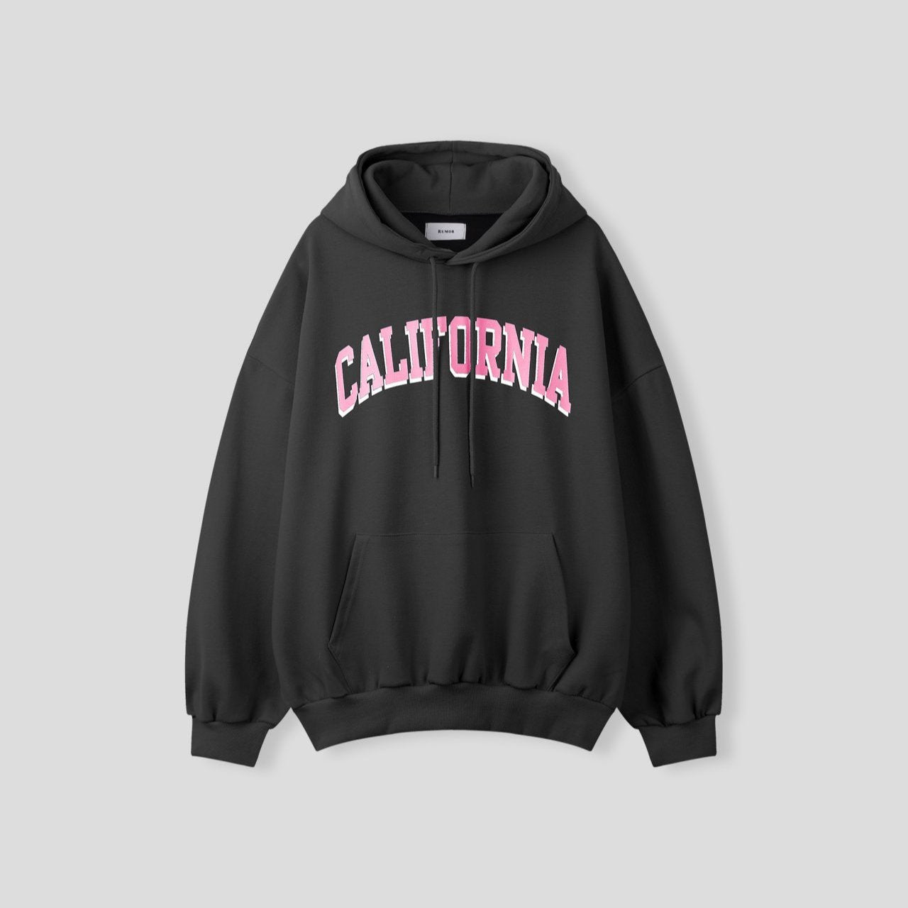 Unisex hoodie with bold California lettering