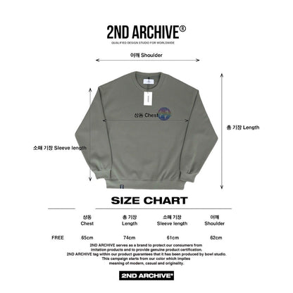 [2nd Archive] Globe Sign Logo Sweater (SAB91)