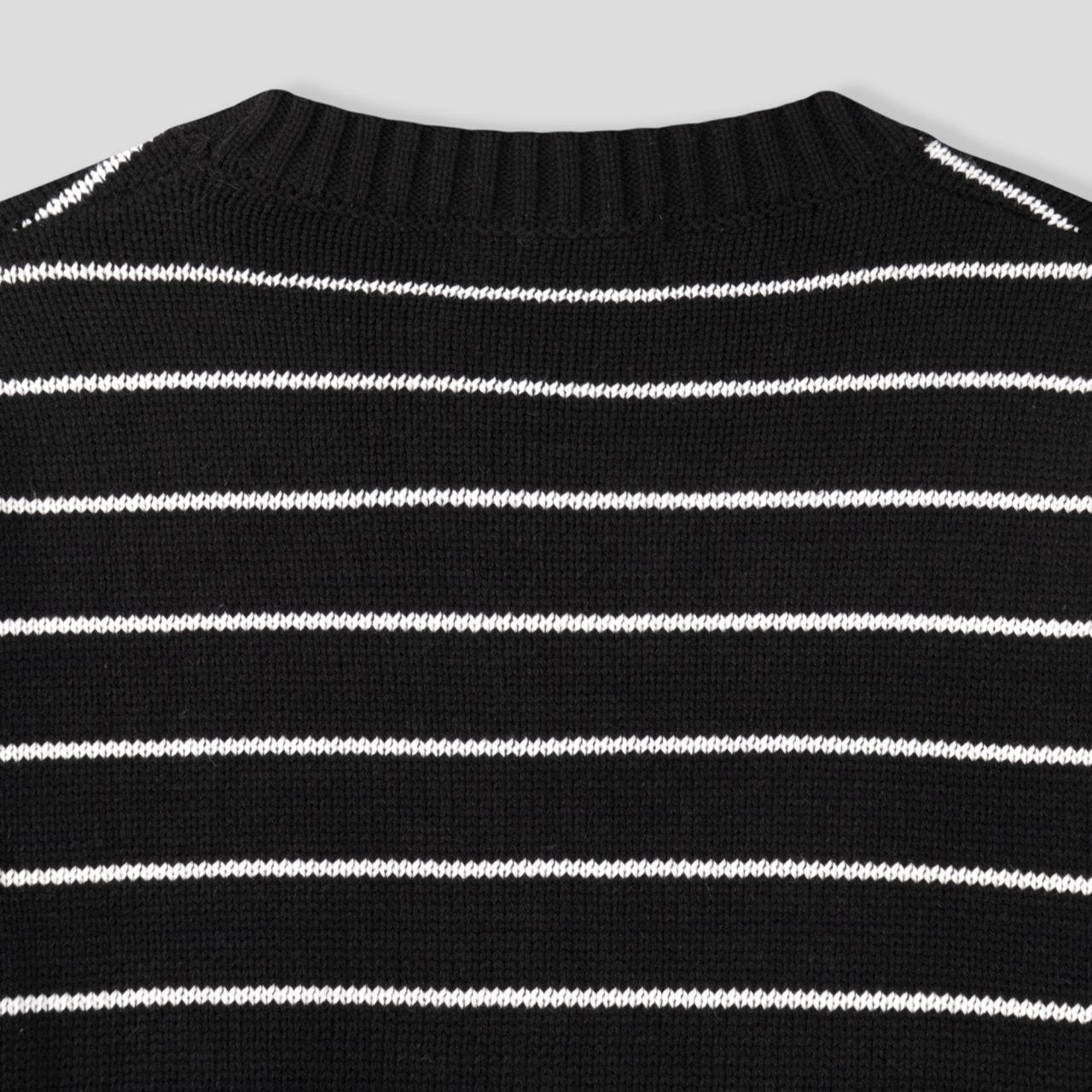 [Rumor] Striped Oversize Knit Elbow Patch Sweater (RB07)