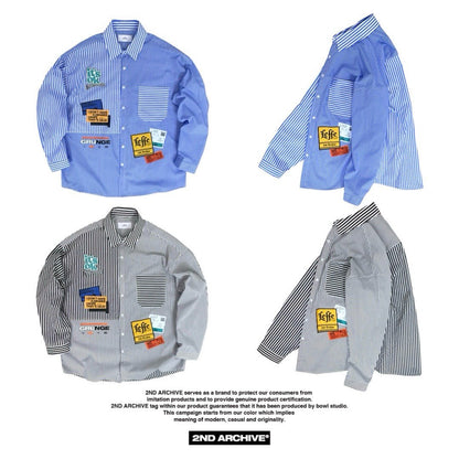 おしゃれな刺繍風ラベルが映える2nd Archiveのトレンドシャツ