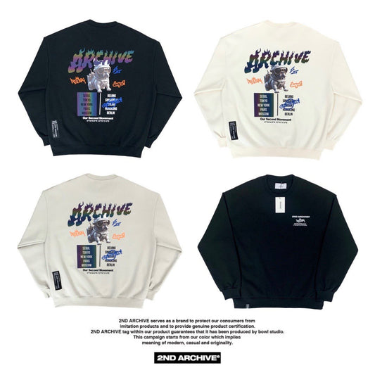 Unisex Korean sweater with trendy graphics by 2nd Archive