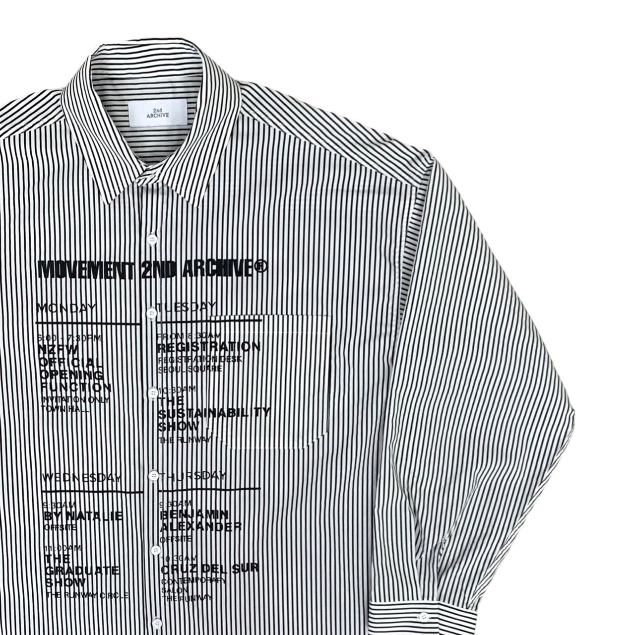 [2nd Archive] Schedule Print Shirt (SAB83)