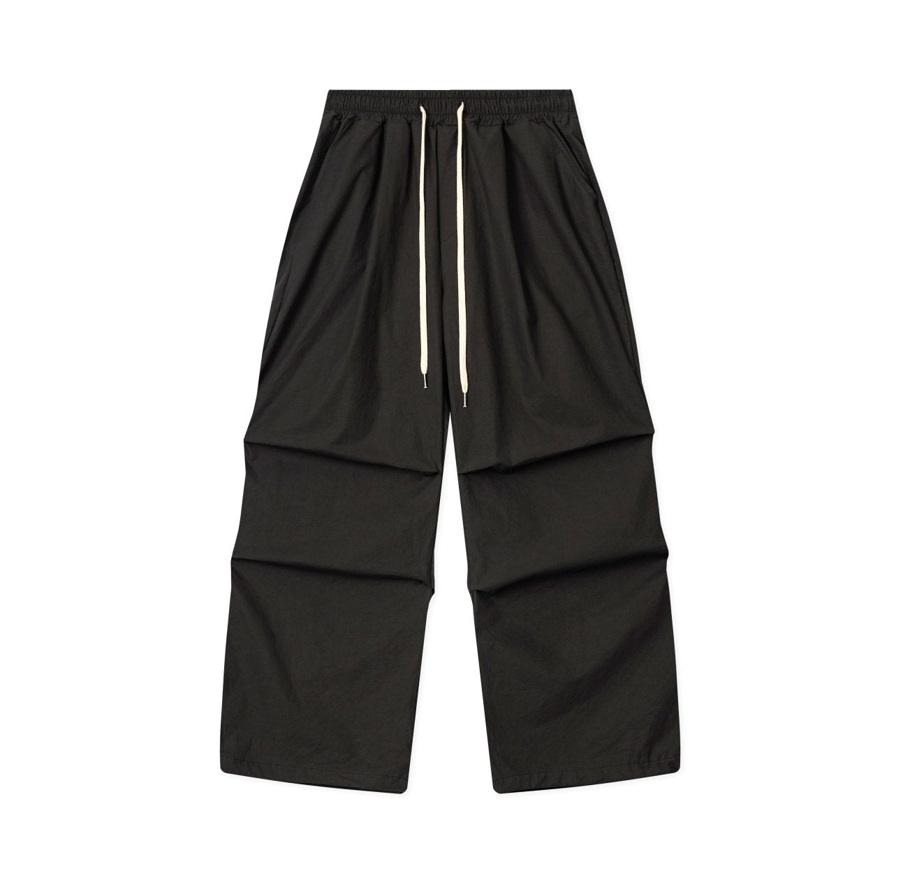 Comfortable Korean parachute pants with adjustable waist.