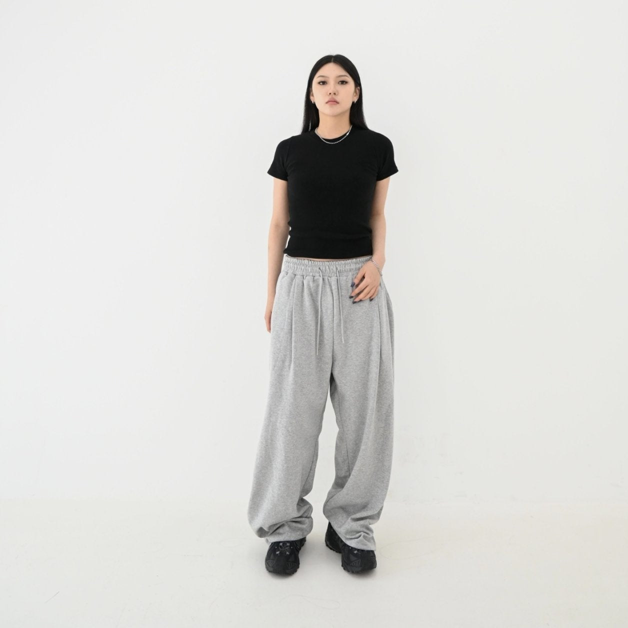 [Potato Club] Cool Mesh Sweat Wide Pants (PTC10)