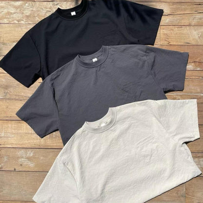 Black, gray and beige t shirt sold in set with matching shorts. 