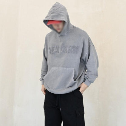 [Potato Club]  "WESTERN" Vintage Pigment Hoodie (PTC14)