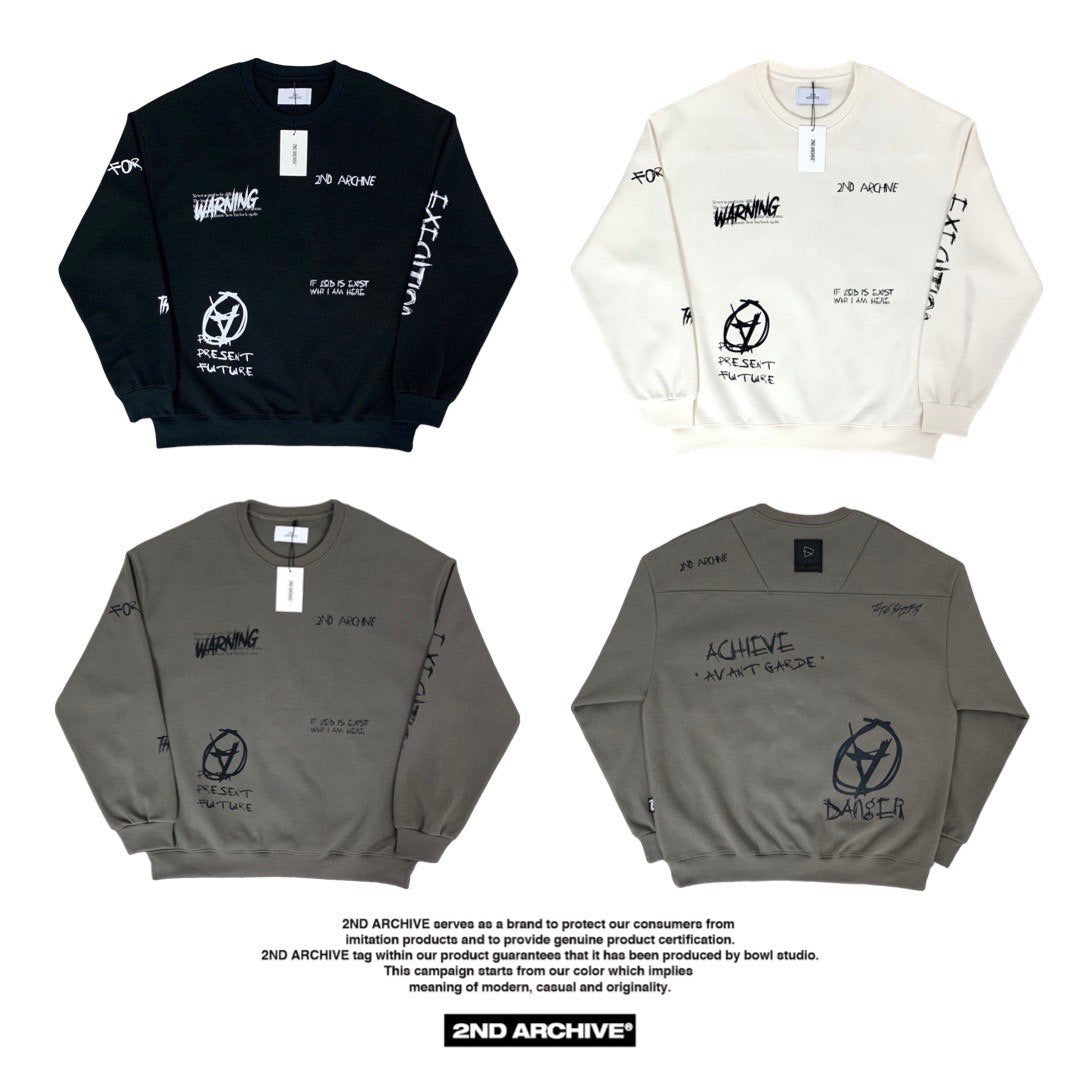 [2nd Archive] Anarchy Print Signature Sweater (SAB78)