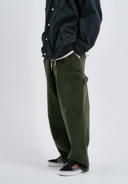 Carpenter pants, Korean street style, regular fit.