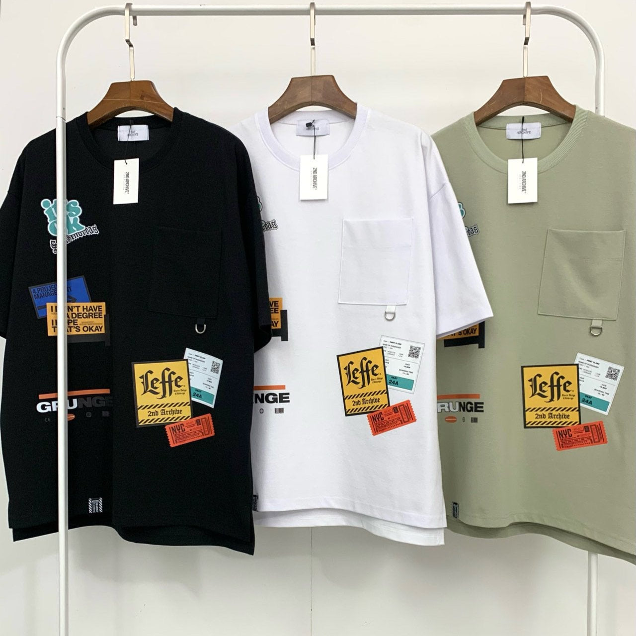 韓国ストリートブランド2nd Archiveの最新作Tシャツ