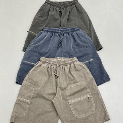 Trendy summer shorts, vintage pocket feature