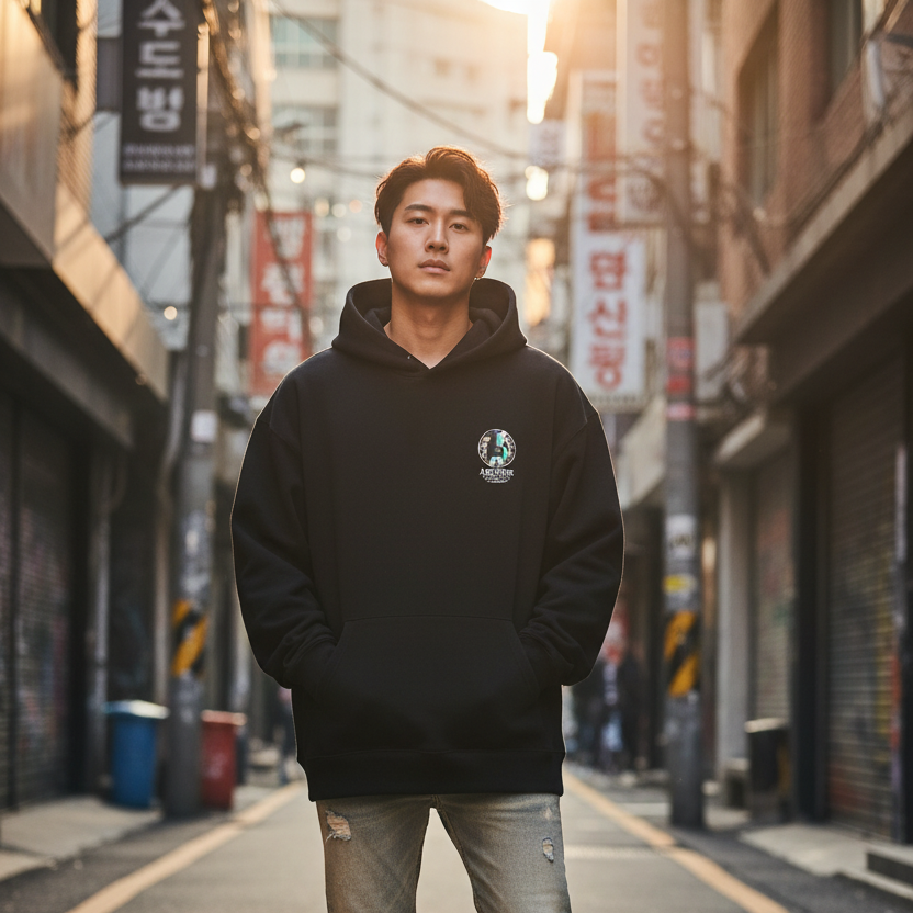 Military Circle Teddy Bear Hoodie Lifestyle