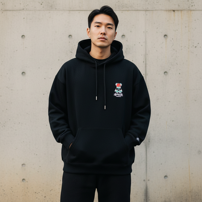 Red Label Knit Bear Hoodie - Front