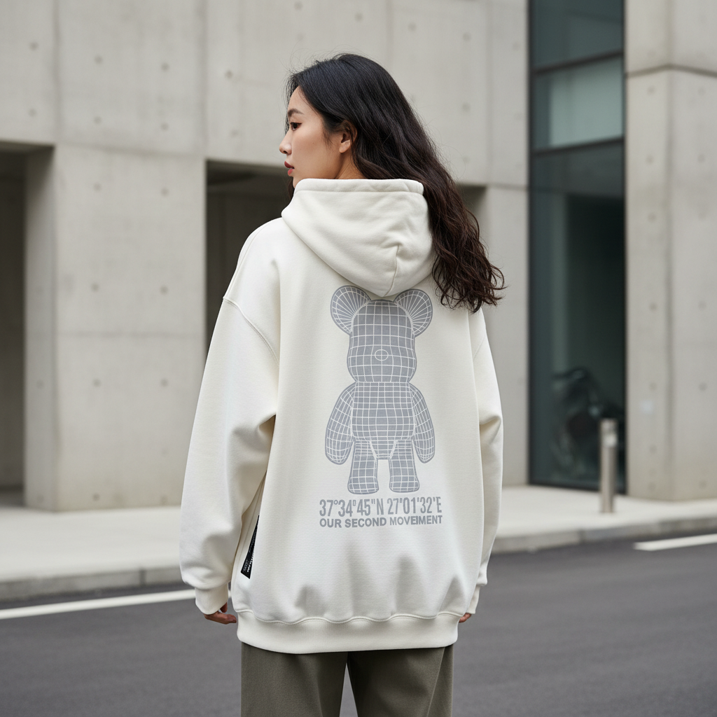 リフレックスベアーパーカー 韓国ストリート | Reflective Bear Hoodie リフレックスベアーパーカー 韓国ストリート | Reflective Bear Hoodie