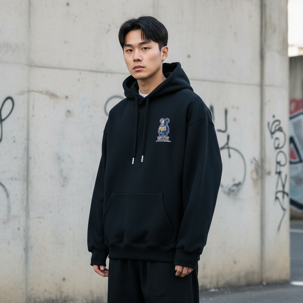 Sticker Graffiti Hoodie - Front