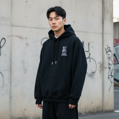 Sticker Graffiti Hoodie - Front