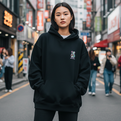 Sticker Graffiti Hoodie Lifestyle - Front Graphic